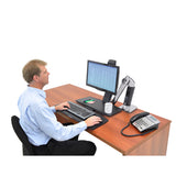 Ergotron WorkFit-A Single With Worksurface+ - Office Rear Desk Clamp