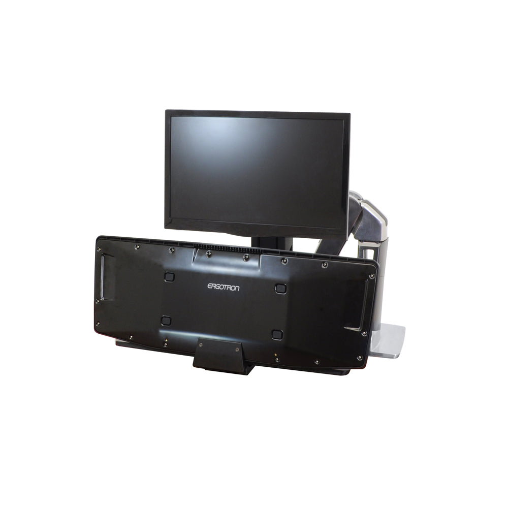 Ergotron WorkFit-A Single With Worksurface+ - Folded Keyboard Tray
