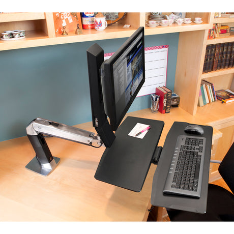 Ergotron WorkFit-A Single With Worksurface+ - Office Grommet Clamp