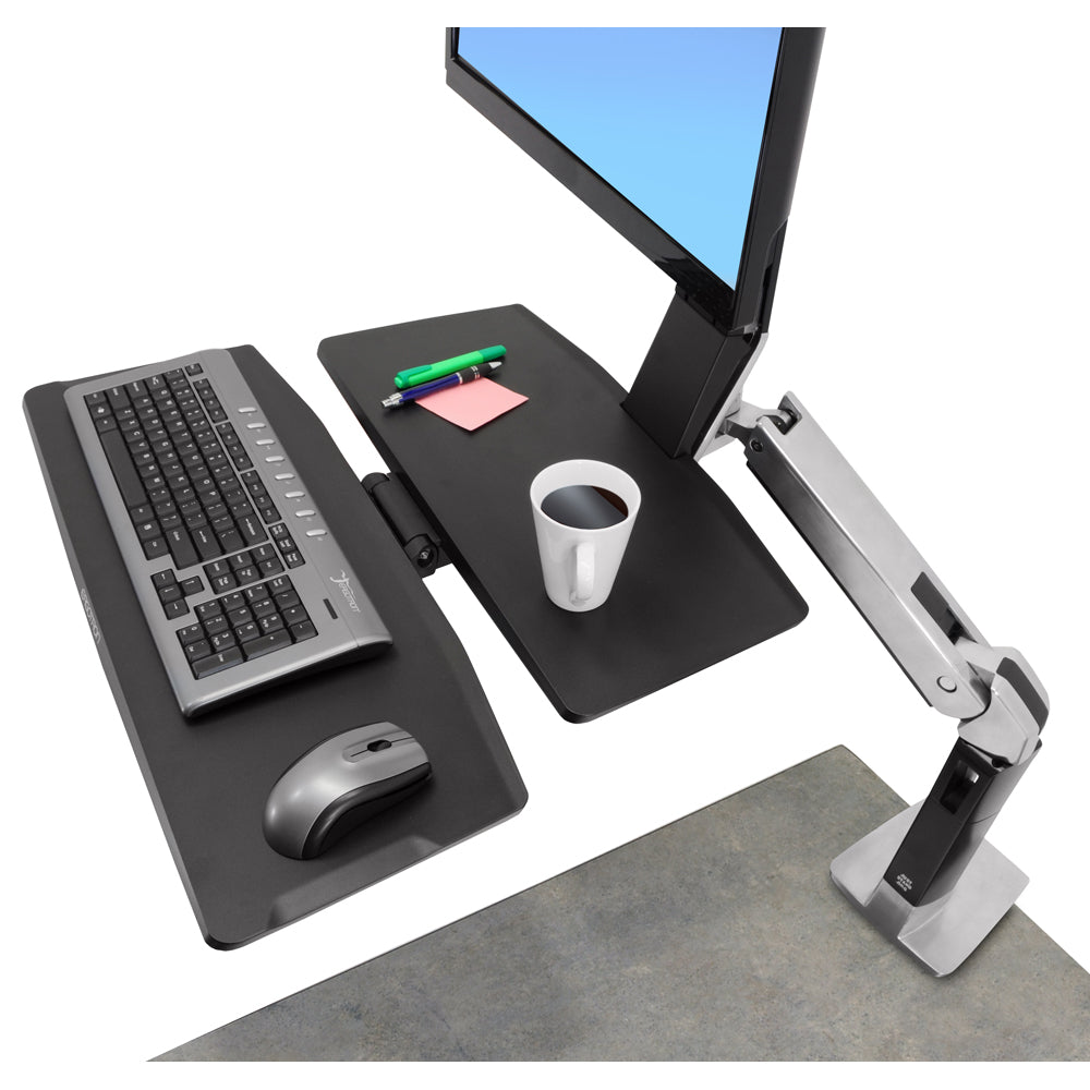 Ergotron WorkFit-A Single With Worksurface+ - Plenty of Space