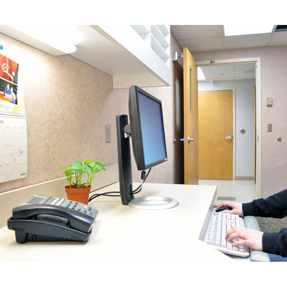 LCD Monitor Stand in Cubicle