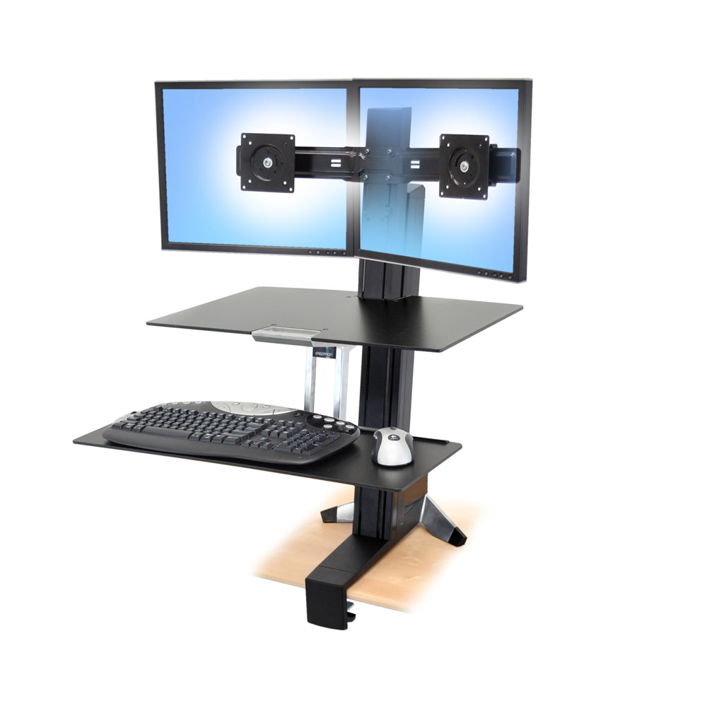 Ergotron WorkFit-S, Dual With Worksurface+ - Standing Desk