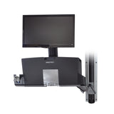 Ergotron StyleView Sit-Stand Combo Arm with Worksurface - Compact Design