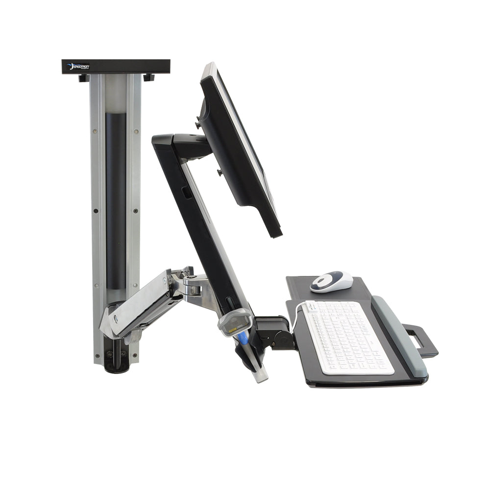 Ergotron StyleView Sit-Stand Combo System - Side Without PC