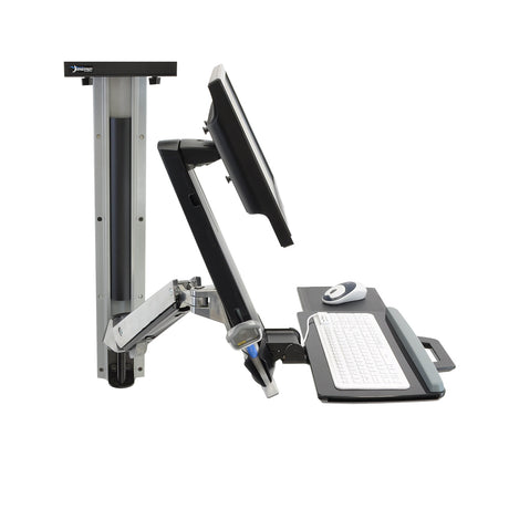 Ergotron StyleView Sit-Stand Combo System - Side Without PC