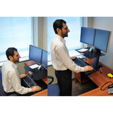 Ergotron Worksurface for WorkFit-S in the sitting & standing positions