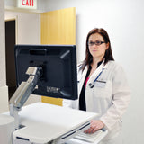 Ergotron StyleView EMR Cart With LCD Arm - Ergonomic Typing