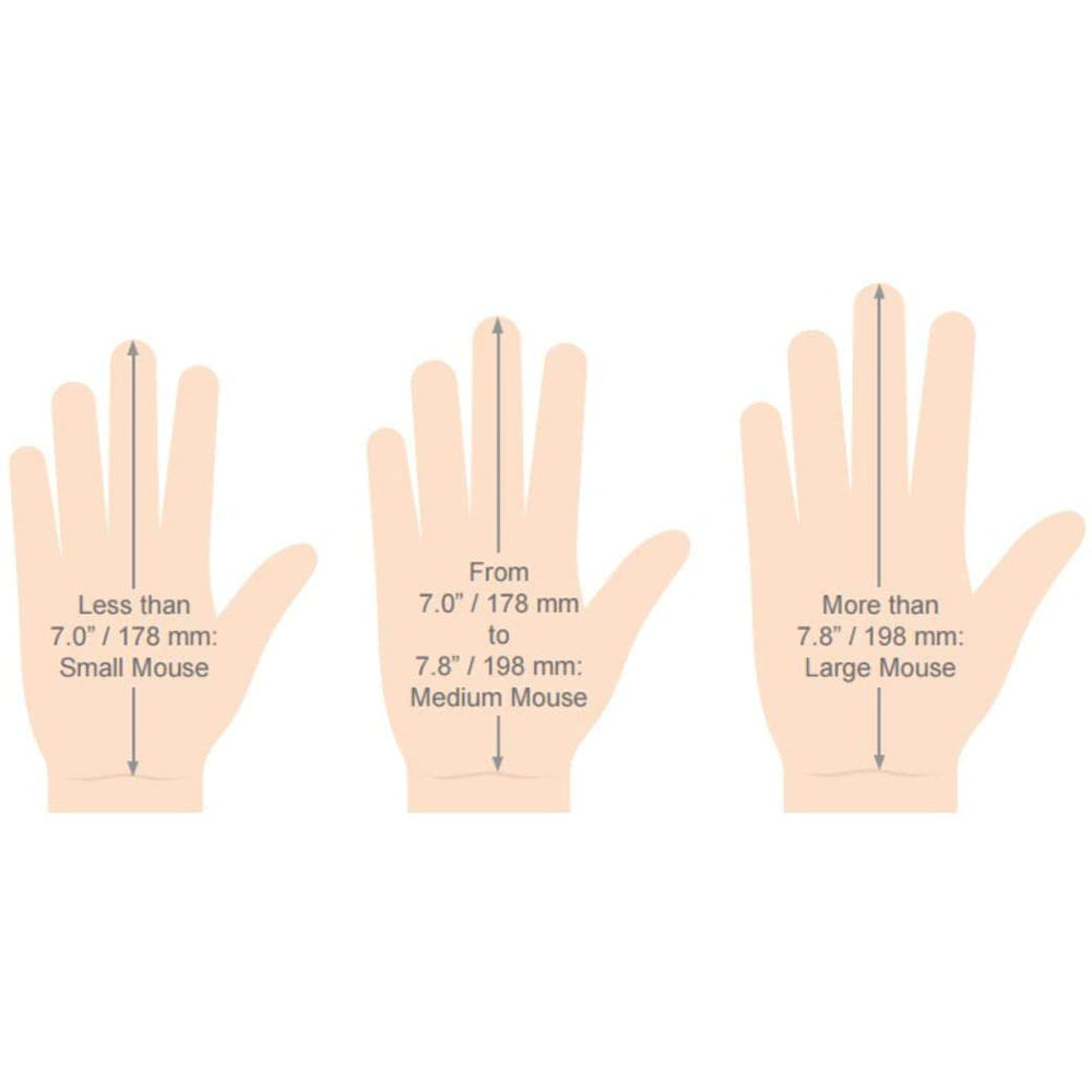 Evoluent Vertical Mouse D - Sizing Chart