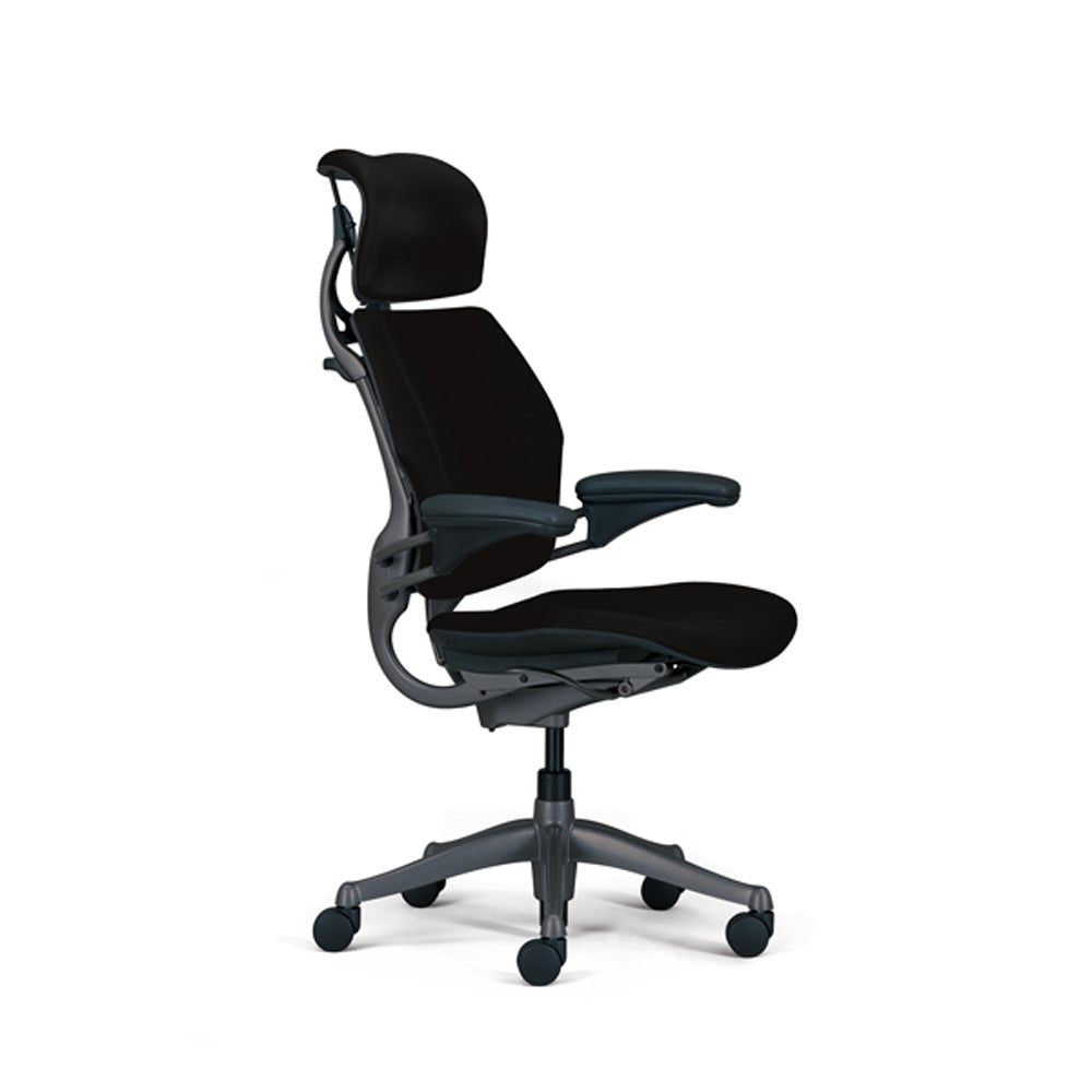 Humanscale Freedom Headrest Task Chair- Black - Side