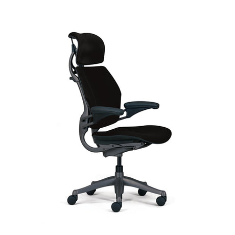 Humanscale Freedom Headrest Task Chair- Black - Side