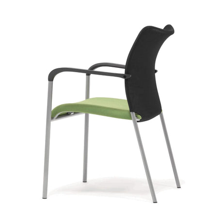 Allseating Inertia Mesh Side Chair - Green - Left Side View