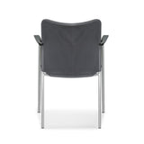Allseating Inertia Mesh Side Chair - Gray - Back View