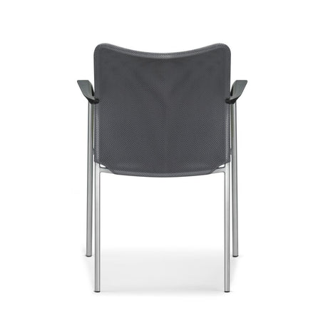 Allseating Inertia Mesh Side Chair - Gray - Back View