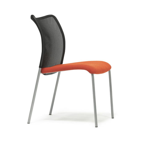 Allseating Inertia Mesh Side Chair - Oange - Right Side View