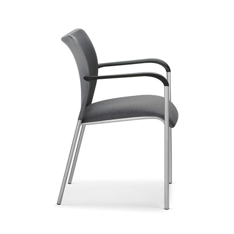 Allseating Inertia Mesh Side Chair - Gray - Right Side View