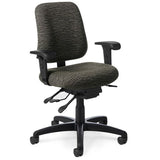 Office Master Intensive-Use Task Chair IU72 - Angled View - Grey