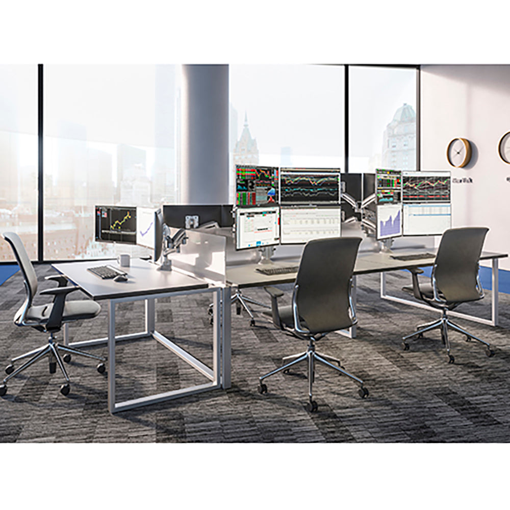 Kontour K1C Quad 2x2 Monitor Dynamic Column Mount - Office Setting