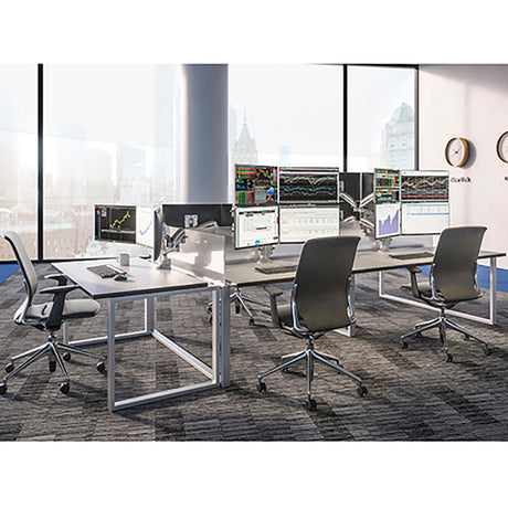 Kontour K1C Quad 2x2 Monitor Dynamic Column Mount - Office Setting