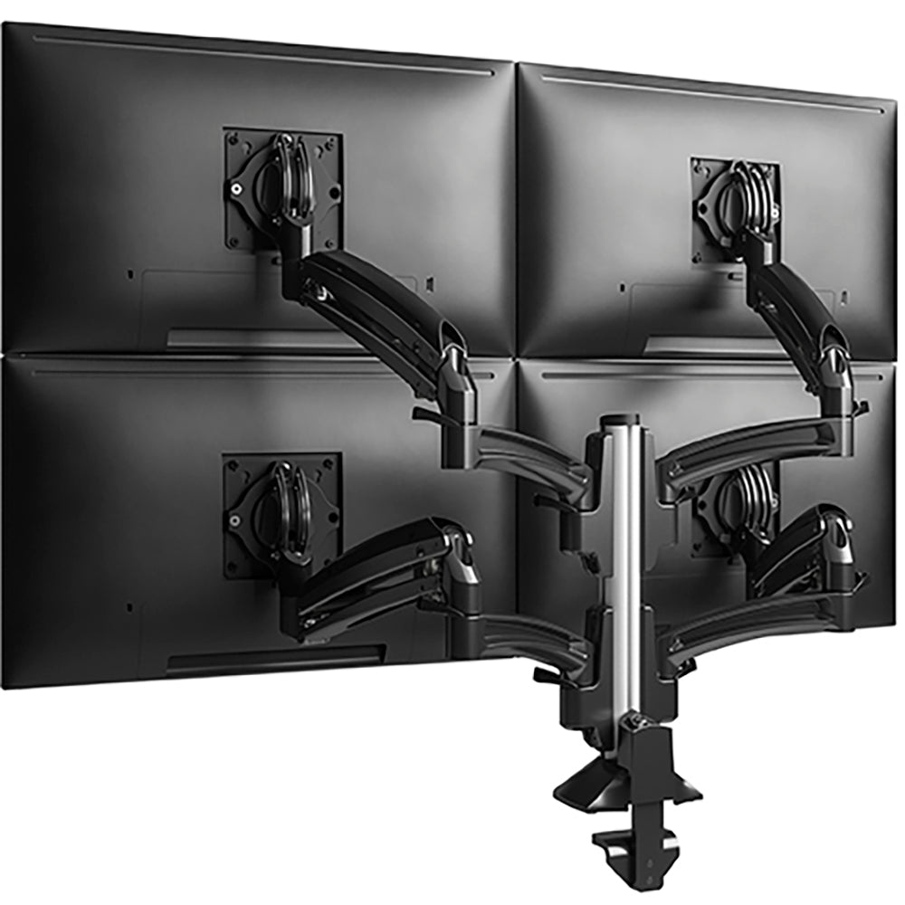 Column Wrapped Monitor Kontour K1C Quad 2x2 Monitor Dynamic Column Mount | Monitor Solutions ...