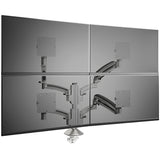 Kontour K1C Quad 2x2 Monitor Dynamic Column Mount - Silver