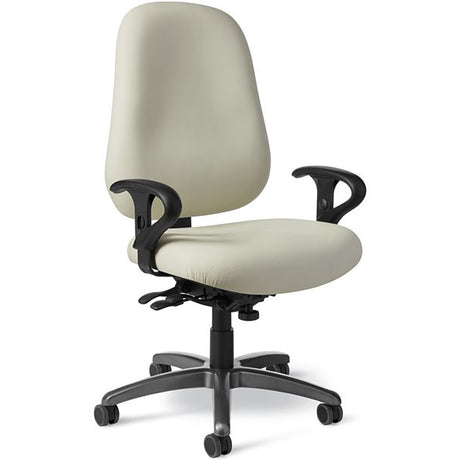 Office Master Maxwell 24-Seven Highback MX88IU - Angled View - Cream