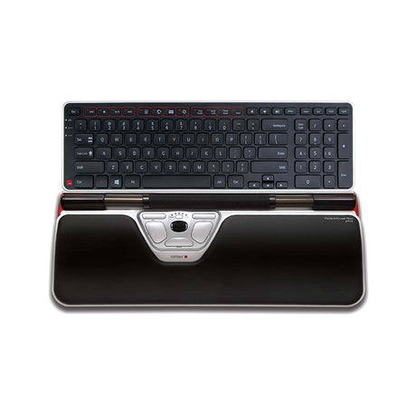 Contour Design Balance Keyboard - overhead with large wrist pad