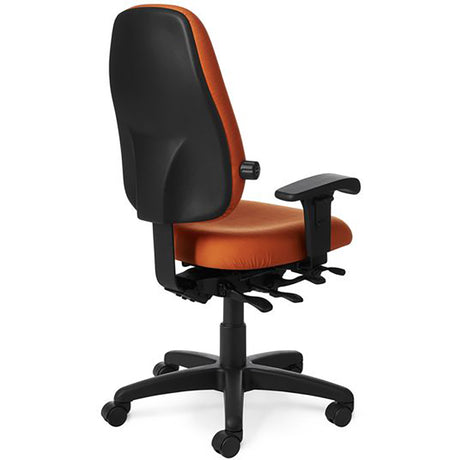 Office Master Paramount Multi-Task Chair PT69 - Back View - Orange