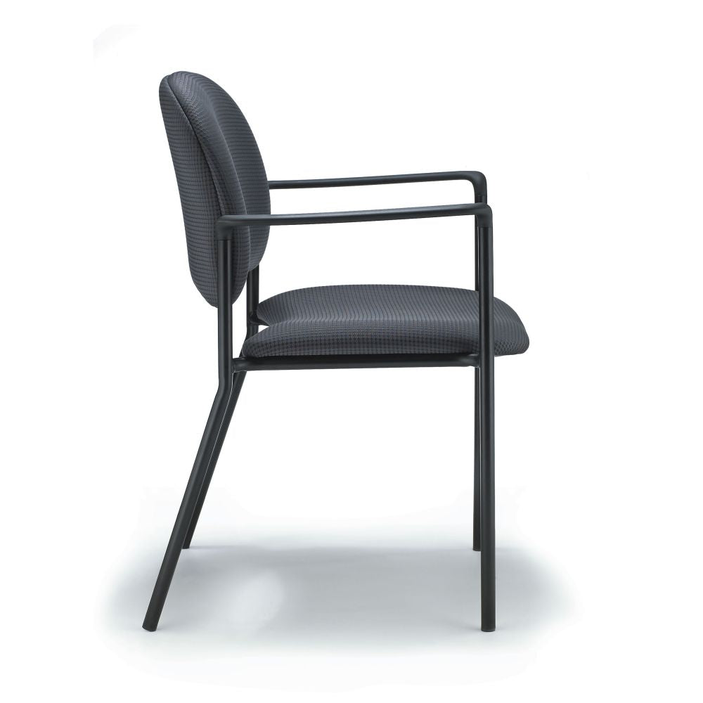 Allseating Rainbow Round Back - Gray - Right Side View