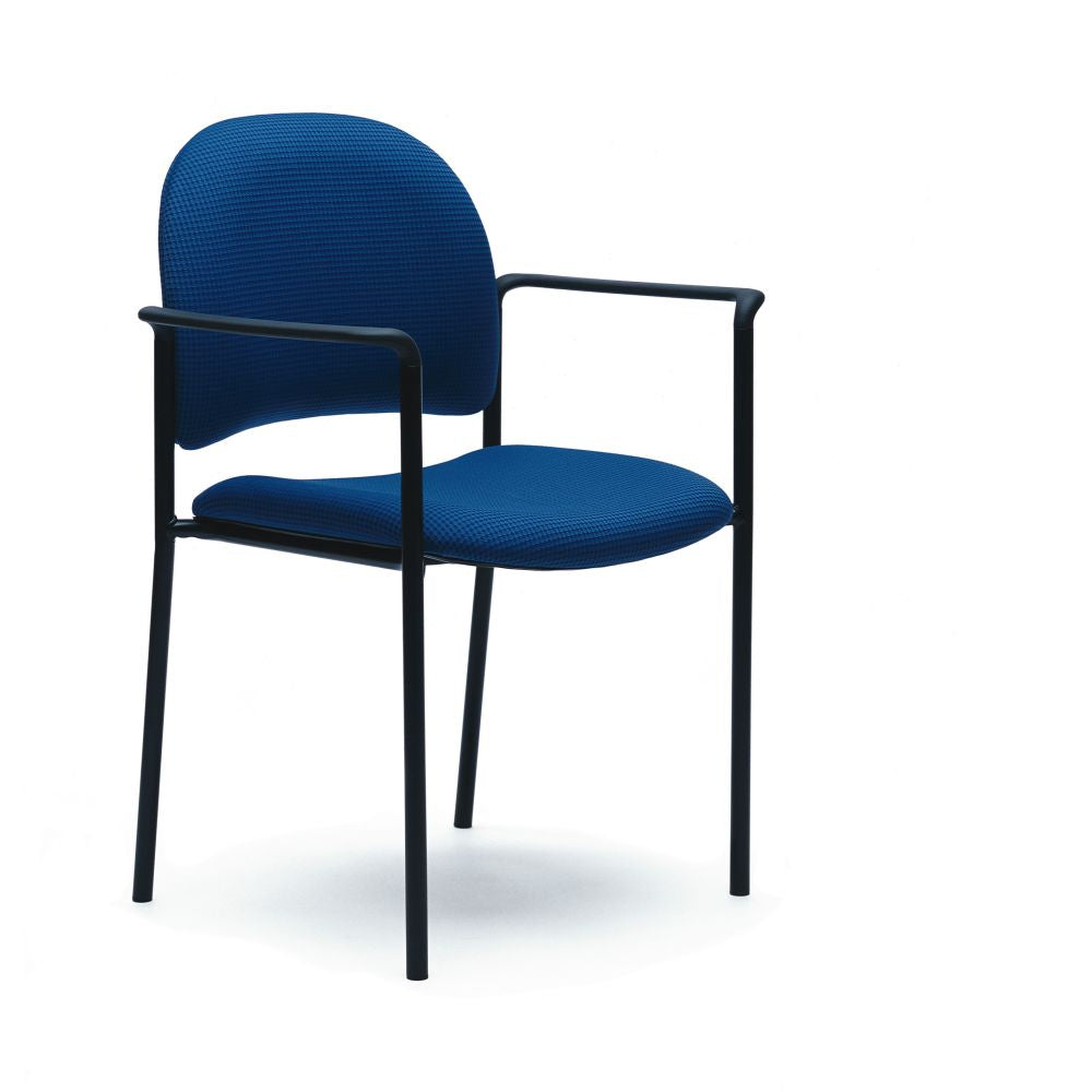 Allseating Rainbow Round Back - Blue - Right Side View