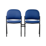 Allseating Rainbow Round Back - Blue - Connected Chairs