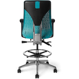 Office Master Truly Stool - Light Gray - Back View