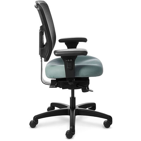 Office Master Mesh Back YS74 - With Arms - Side View