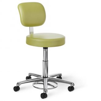 Office Master Classic Stool CL15 - Right View - Pea Green