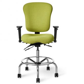 Office Master Classic Lab Stool CLS61 - Lime Green