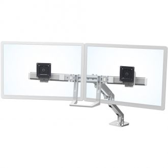 Ergotron HX Desk Dual Monitor Arm - Polished Aluminum