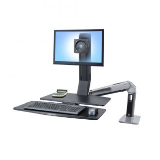 Ergotron WorkFit-A Single With Worksurface+ - Height Adjustable Workstation