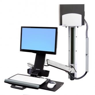 Ergotron StyleView Sit-Stand Combo System - Front