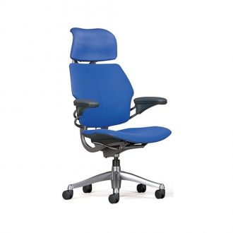 Humanscale Freedom Headrest Task Chair - Blue - Back