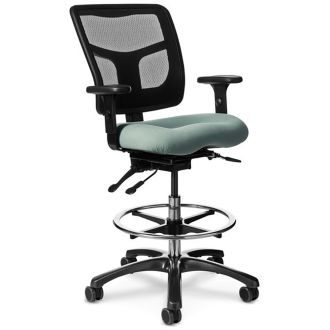Office Master Mesh Back Stool YS75 - Side View