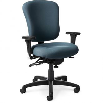 Office Master Multi-Function Management Chair PC55 - Angled View - Teal