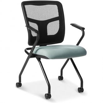 Office Master Mesh Nesting Chair YS70N - Light Blue
